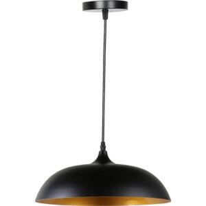 انارة معلقة مودرن 2 متر اسود مع ذهبي E27x1L قطر 35 سم