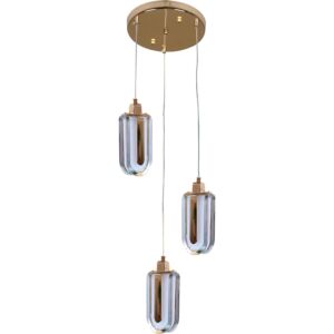 إنارة معلقة ثلاثية 12 واط فانتازيا - ذهبي