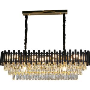 ثريا مودرن مورلا - 100x35 سم - اسود وذهبي