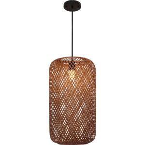 انارة معلقة 2 متر خيزران E27x1L قطر 38 سم قولا