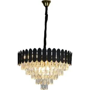 ثريا مودرن 60 سم سانا - اسود وذهبي