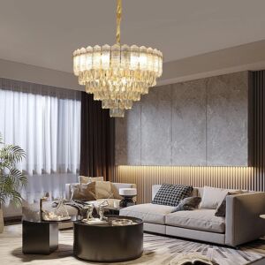 ثريا مودرن ذهبي E14x9L - فضي