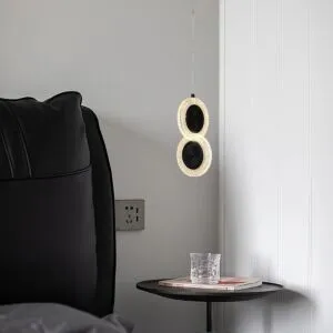 انارة معلقة 12 واط - اسود