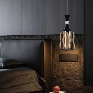 إنارة معلقة روك - اسود