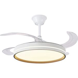 اضاءة معلقة شكل مروحة 3 اضاءات - ابيض