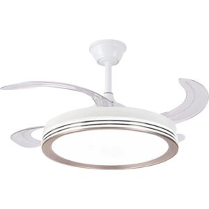 اضاءة معلقة 75 واط شكل مروحة - 3 اضاءات - ابيض