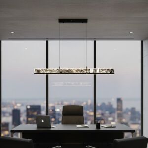 إنارة معلقة 3 اضاءات ميزو - 55 واط - اسود