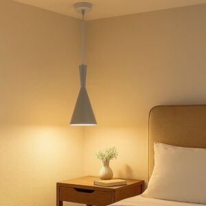 إنارة معلقة سيرا - رمادي وابيض