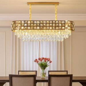 ثريا ليمودا مستطيلة 100 سم - ذهبي