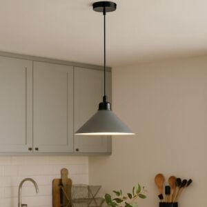 إنارة معلقة مودرن مايلو - اسود ورمادي