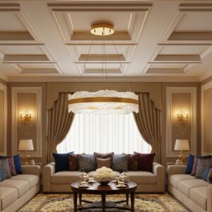 ثريا 3 اضاءات ويفي - 115 واط - ذهبي