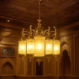 ثريا اسلامي كرستال مساجد وقصور - ذهبي