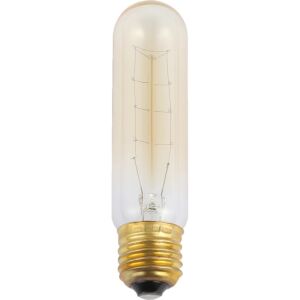 لمبه زجاج شفاف دايمر واط 40 انارة صفراء - عسلي