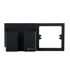 حامل جوال على الفريم توفل - اسود بيانو بلاتيني