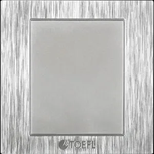 غطاء فيش فارغ لون فضي توفل