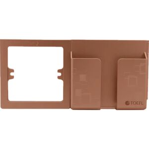 Toefl Socket Frame with SmartPhone Holder - Brown
