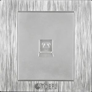 Toefl Single Telephone Port Tail Silver