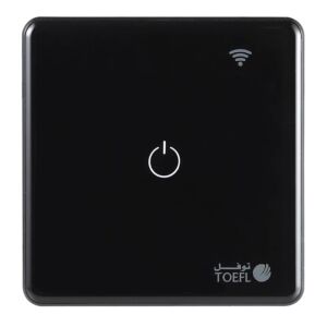 مفتاح مفرد ذكي تحكم عن بعد WiFi توفل - اسود