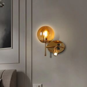 إضاءة جدارية كوين - ذهبي