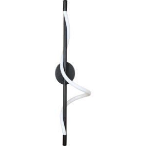 اضاءة جدارية مودرن اسود لون الانارة اصفر 20 واط 80 سم