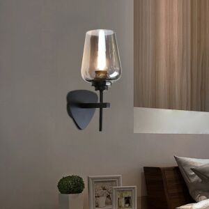 إضاءة ابليك حائط مودرن - اسود