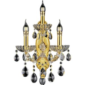 إضاءة جدارية فلورا - ذهبي