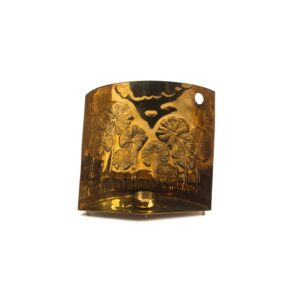 حامل شموع بالم تري - ذهبي