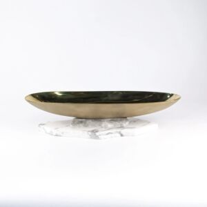 وعاء تقديم نحاس شيفلينغ - حجم كبير - ذهبي