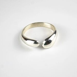 حلقة منديل كلاسيكية رينو - فضي