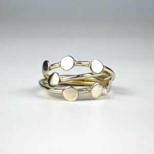 حلقة منديل نورا - فضي