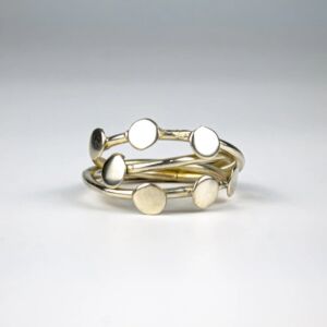 حلقة منديل نورا - فضي