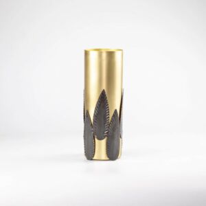 مزهرية أشوكا - نحاسي واسود