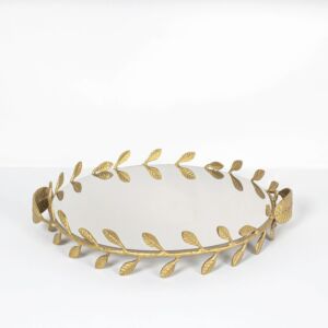 صينية تقديم أوراق الشمبا - نحاسي وفضي