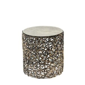 طاولة جانبية دبل تري - نحاسي