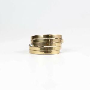 حلقة منديل نصف دائرية ميرا - نحاسي