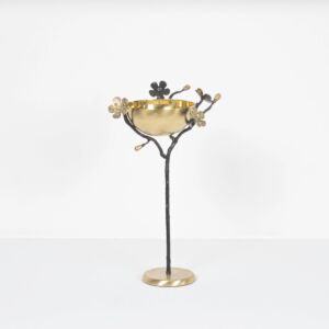 وعاء تقديم مكسرات كبير بنقشة زهر كرز - نحاسي