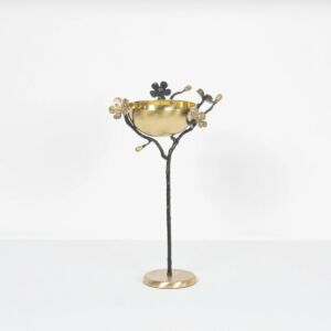 وعاء تقديم مكسرات كبير بنقشة زهر كرز - نحاسي