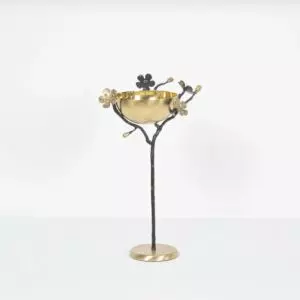 وعاء تقديم مكسرات كبير بنقشة زهر كرز - نحاسي