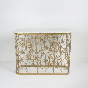 كونسول بامبو - ابيض وذهبي