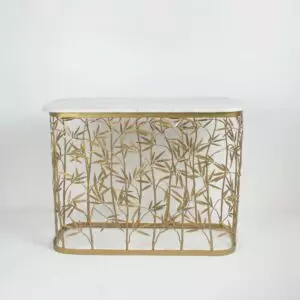 كونسول بامبو - ابيض وذهبي