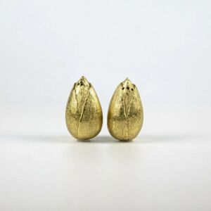 طقم ملح وفلفل لوتس - نحاسي