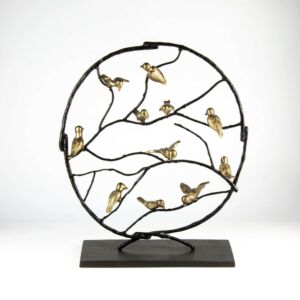 تحفة ديكور طائر كبير - نحاسي