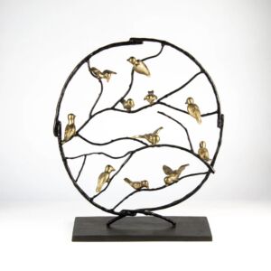 تحفة ديكور طائر كبير - نحاسي