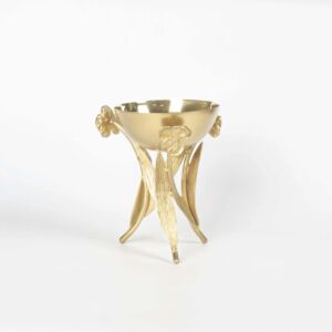 وعاء تقديم مكسرات زهرة السوسن - نحاسي