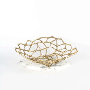 وعاء تقديم الفاكهة تويج - نحاسي مطفي