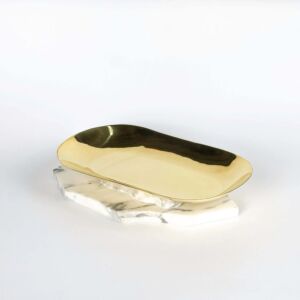 طبق تقديم بيضاوي - نحاسي