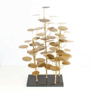 تحفة ديكور شجره نحاس - ذهبي واسود