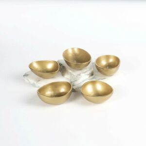 طقم اوعية لينو - 5 قطع - ذهبي