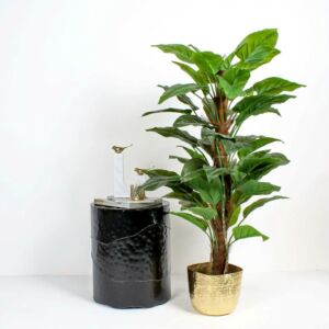 طاولة جانبية وابي سابي - اسود