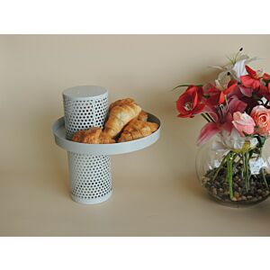 وعاء تقديم بقاعدة اليجانس - رمادي